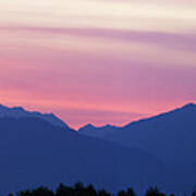Kamnik Alps Sunset Art Print