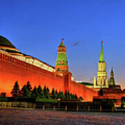 Kremlin And Red Square Art Print