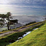 Lake District Landscape From Top Of Hill Art Print