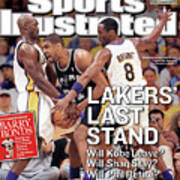 Lakers Last Stand Will Kobe Leave Whill Shaq Stay Will Phil Sports Illustrated Cover Art Print