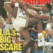 L.a.s Big Scare Utah Hangs Tough Against Magic And The Sports Illustrated Cover Art Print