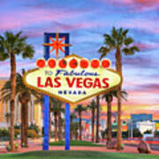 Las Vegas Welcome Sign Art Print