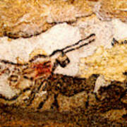 Lascaux Hall Of The Bulls - Unicorn Art Print