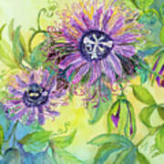 Lavender Passion Plant Art Print