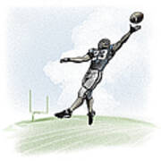 Leaping Catch Art Print