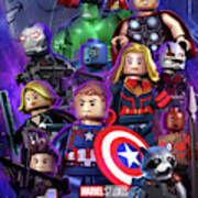 Lego Avengers Endgame Poster Art Print