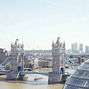 London Cityscape With The Tower Of Art Print