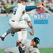 Los Angeles Dodgers Bill Russell, 1977 World Series Sports Illustrated Cover Art Print