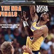 Los Angeles Lakers Kareem Abdul-jabbar, 1985 Nba Finals Sports Illustrated Cover Art Print