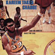 Los Angeles Lakers Kareem Abdul-jabbar Sports Illustrated Cover Art Print