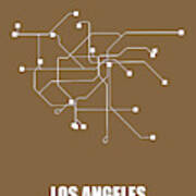 Los Angeles Subway Map 2 Art Print