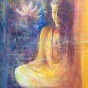 Lotus Flower Before A Diamond Mind Dorje Sempa Art Print