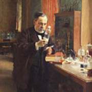 Louis Pasteur. Artist Edelfelt, Albert Art Print