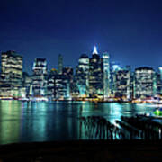 Lower Manhattan From Brooklyn Art Print