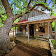 Luckenbach Town Art Print