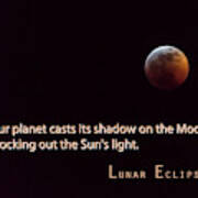 Lunar Eclipse Art Print