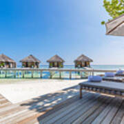 Luxury Water Villas In Maldives Art Print