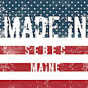 Made In Sebec, Maine #sebec #maine Art Print