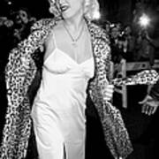 Madonna Arrives For Her Pajama Party At Art Print