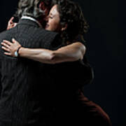 Man & Woman Dancing Tango Art Print