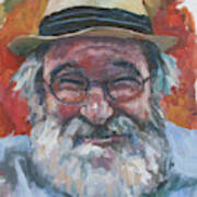 Man With Yellow Hat Art Print