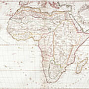Map Of Africa Art Print