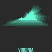 Map Of Virginia 3 Art Print