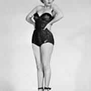 Marilyn Monroe In Strapless Swimsuit Art Print