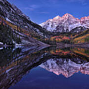 Maroon Bells Twilight Art Print