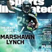 Marshawn Lynch 2015 Nfl Fantasy Football Preview Issue Sports Illustrated Cover Art Print