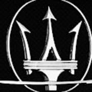 Maserati's Trident Badge Art Print