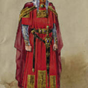Medieval Prince. Costume Design. Artist Art Print