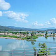 Mekong River And Laos In The Distance Dthu0988 Art Print