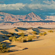 Mesquite Flat Sand Dunes At Sunset Art Print