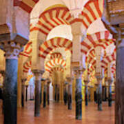 Mezquita Interior Cordoba Spain Art Print