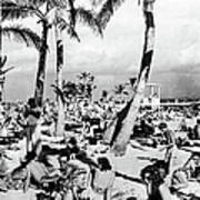 Miami Beach In The United States In 1948 Art Print