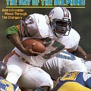 Miami Dolphins Andra Franklin, 1983 Afc Second Round Sports Illustrated Cover Art Print