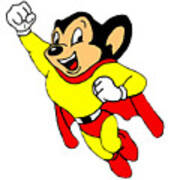 Mighty Mouse Small But Mighty Art Print