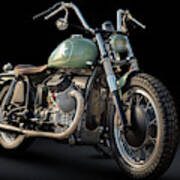 Mike Menezes Guzzi Art Print