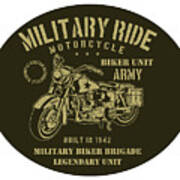 Military Ride Art Print