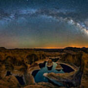 Milky Way Over Reflection Canyon Art Print
