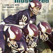 Minnesota Vikings Qb Fran Tarkenton... Sports Illustrated Cover Art Print