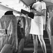 Model Demonstrating Stewardess Uniform Art Print