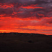 Montana Big Sky Sunset Art Print