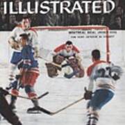 Montreal Canadiens Goalie Jacques Plante Sports Illustrated Cover Art Print