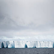 Moody Antartica With Iceberg Art Print