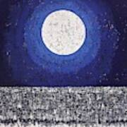 Moonbathing Original Painting Art Print