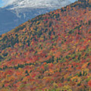 Mount Washington First Autumn Snow Art Print