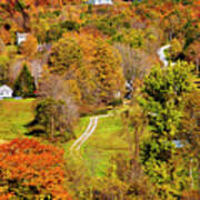 Mountain Autumn Scene, Vermont Art Print