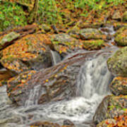 Mountain Stream Rock Art Print